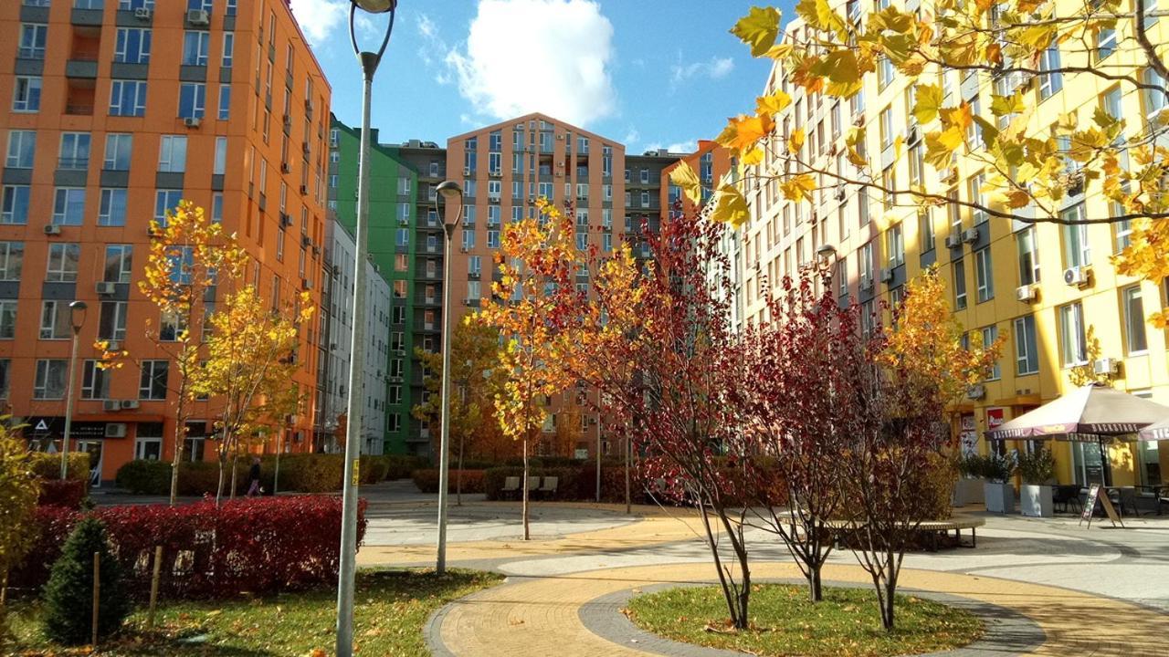 Positive Smile Studio Apartment In The Colorful Comfort Town Residental Complex. Kt-06. Kiev Luaran gambar